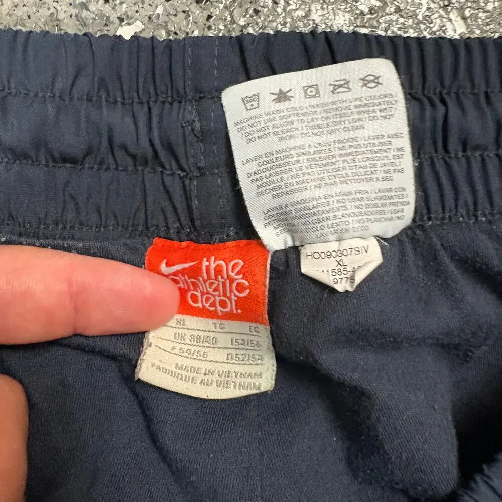 Vintage Y2k Nike Navy Blue Windbreaker Track Pants